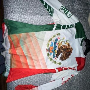Mexican Flag Long Sleeve Jersey
